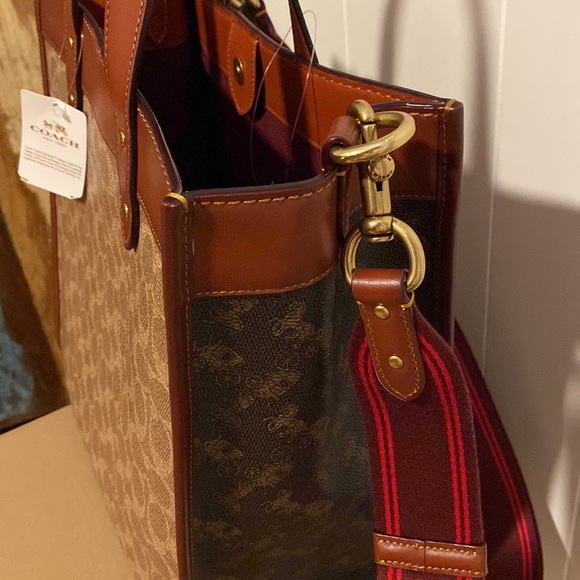 COACH TAN TRUFFLE /RUST LARGE CROSSBODY BAG NWT final price - Picture 16 of 17